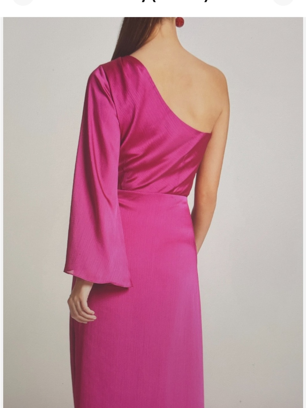 Sachin + Babi One-Shoulder Hot Pink Evening Gown - Picture 4 of 16